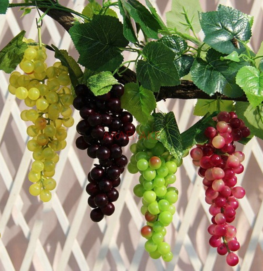 Centerpiece Stick - 1pcs Simulated purple and green grape