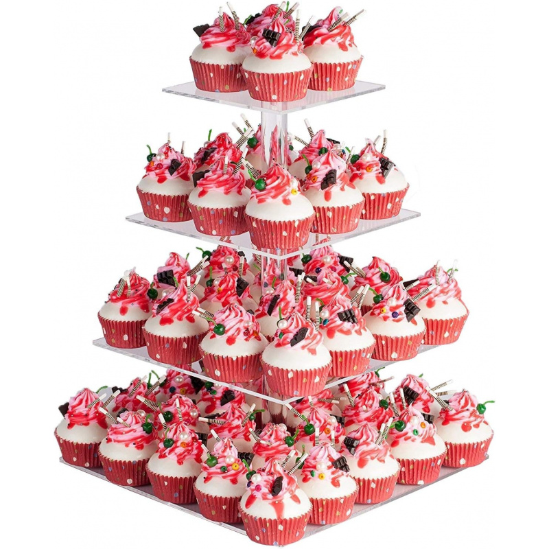 Cupcake Stand Tier - YestBuy 4 Tier Acrylic Cupcake Stand,