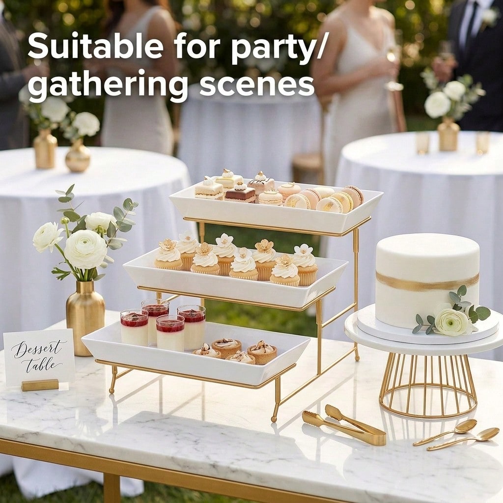 Cupcake Stand Tier - BLAGEPORT 1PCS 3-Tier Dessert Stand With