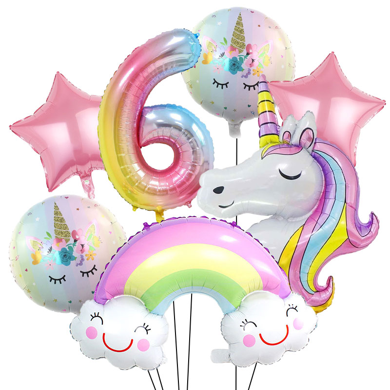 Unicorn Theme Birthday Decorat - Table Cloth Disposable 评论和价格