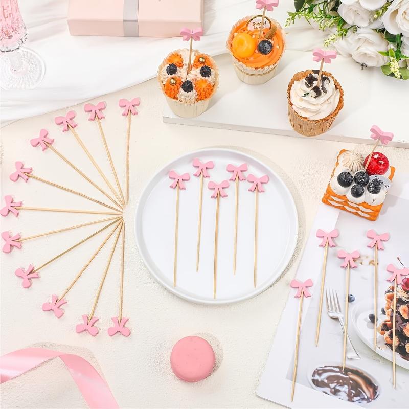 Wooden Bow Cocktail Picks 100P - Centerpiece Stick 评论和价格