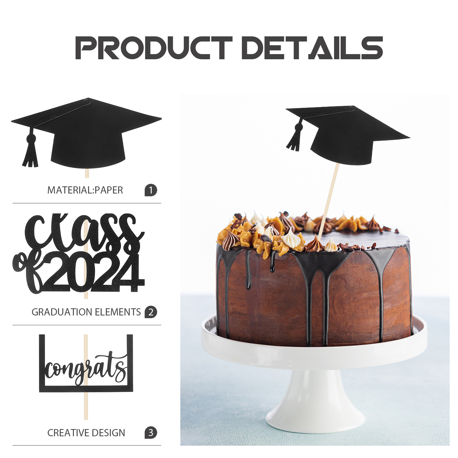 12Pcs Graduation Centerpiece S - Centerpiece Stick 评论和价格