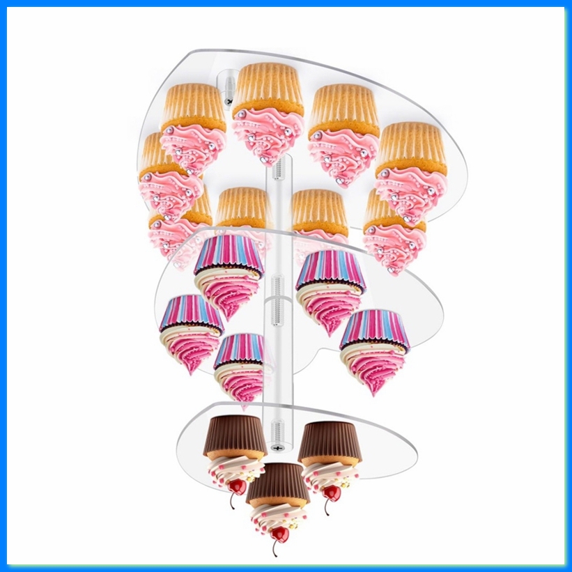 3 Tier Cupcake Stand with Base - Cupcake Stand Tier 评论和价格
