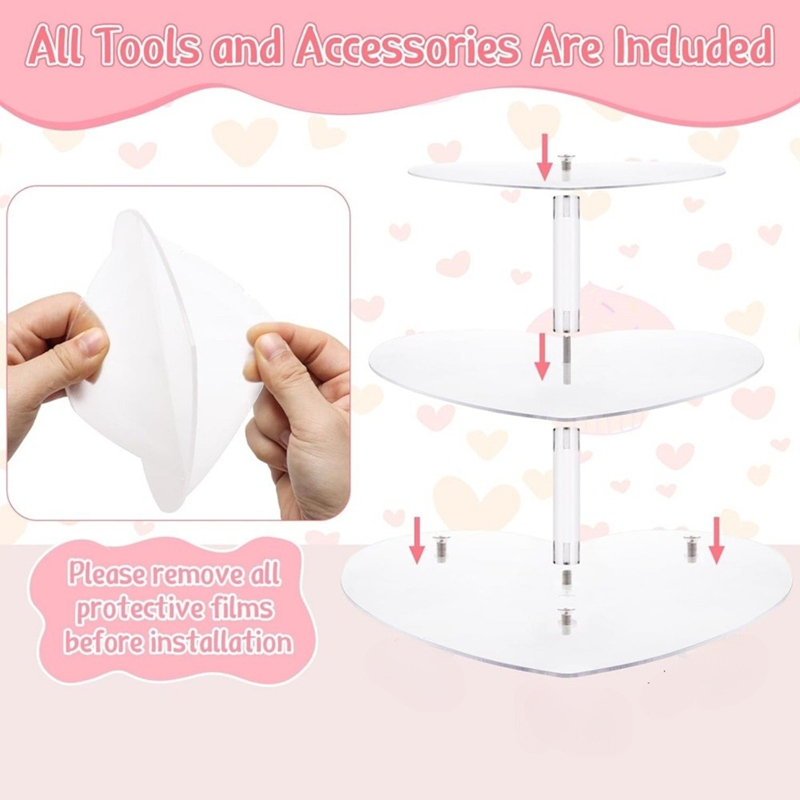 3 Tier Cupcake Stand with Base - Cupcake Stand Tier 评论和价格
