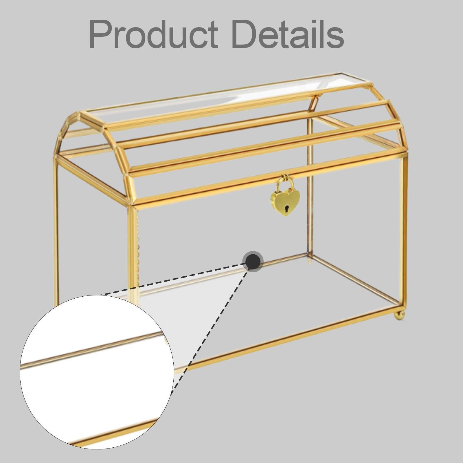 Glass Wedding Card Box Portabl - Event Party Box 评论和价格