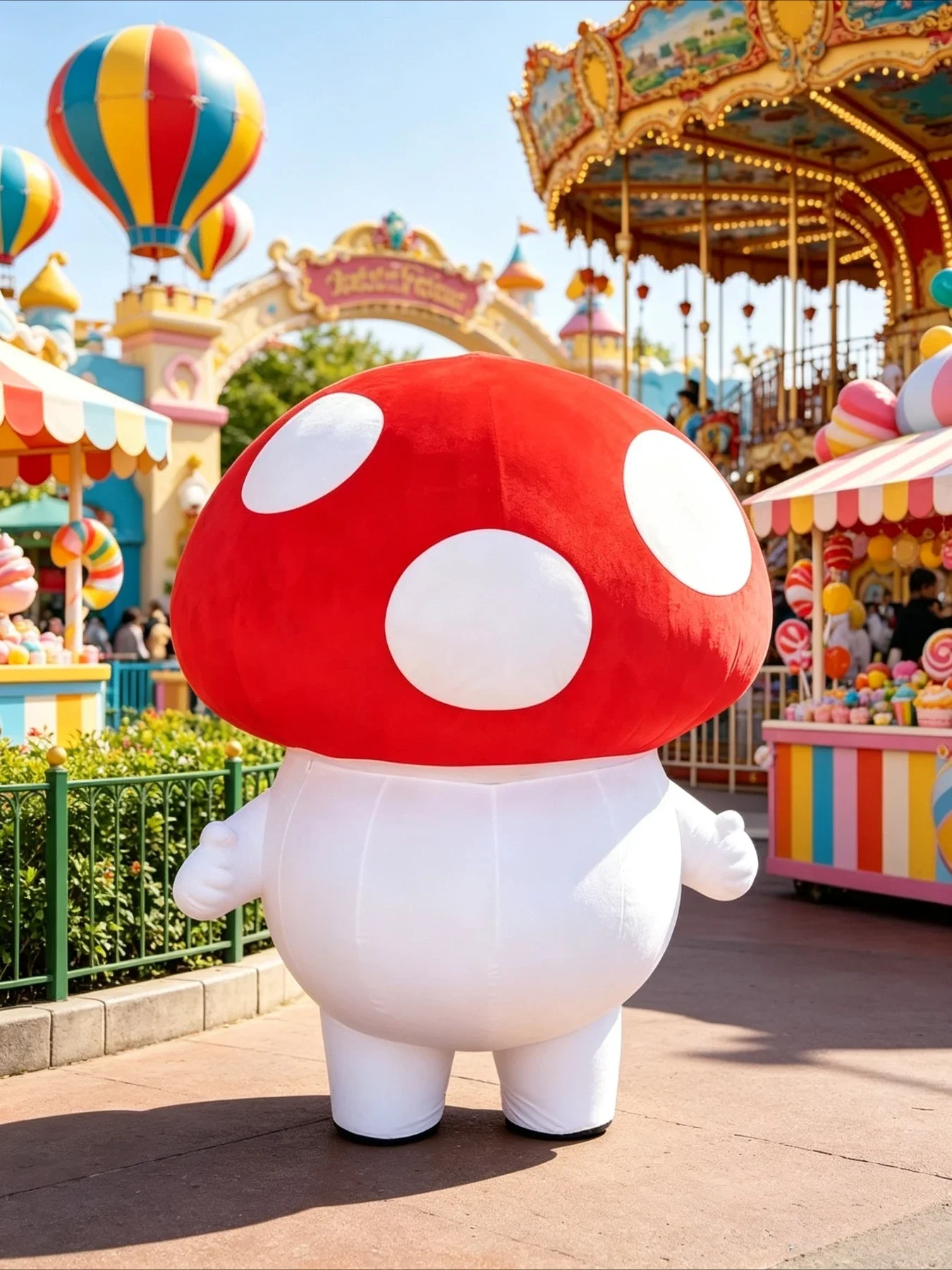 Inflatable Mushroom Mascot Cos - Event & Party Supply 评论和价格