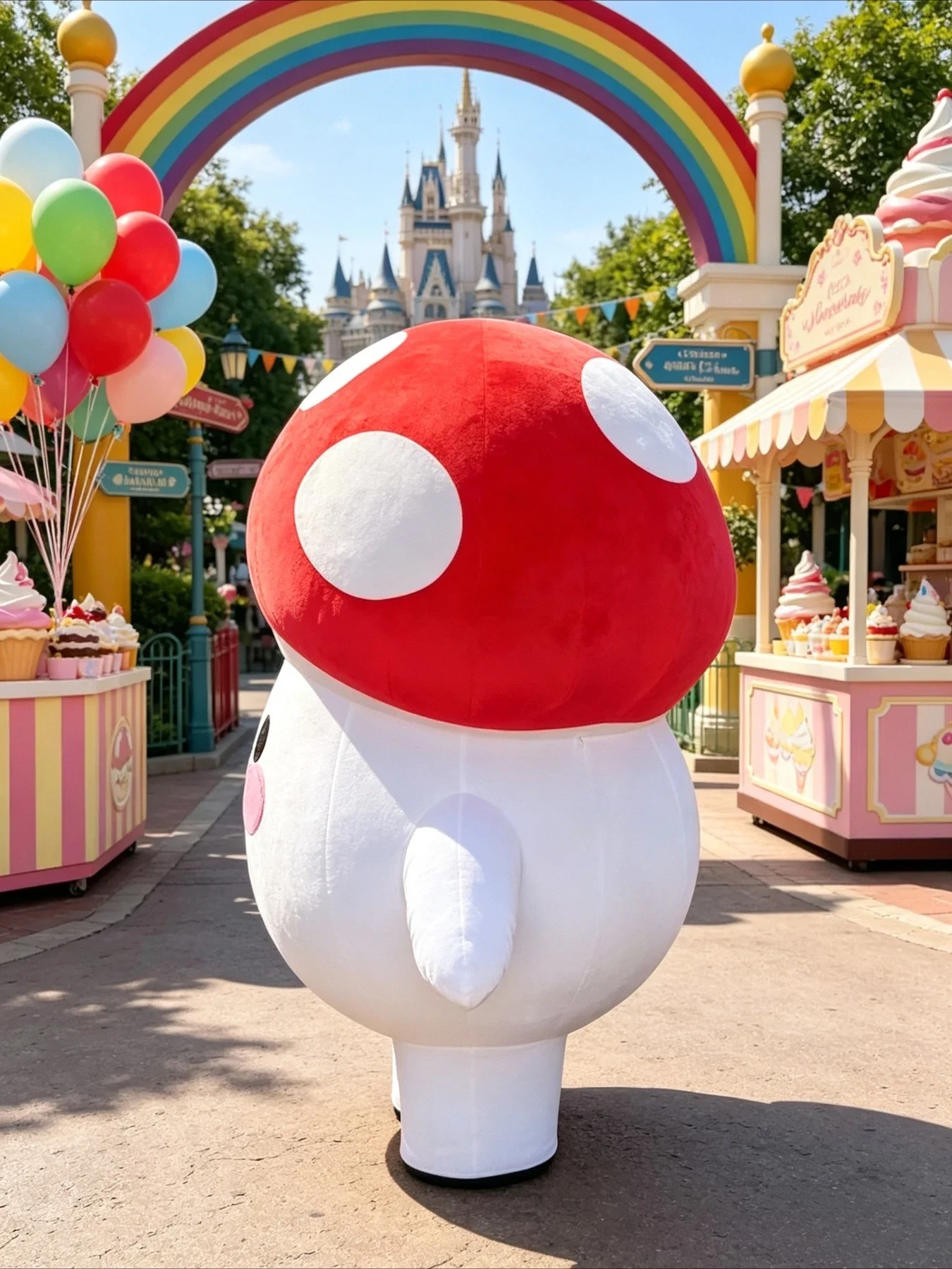 Inflatable Mushroom Mascot Cos - Event & Party Supply 评论和价格