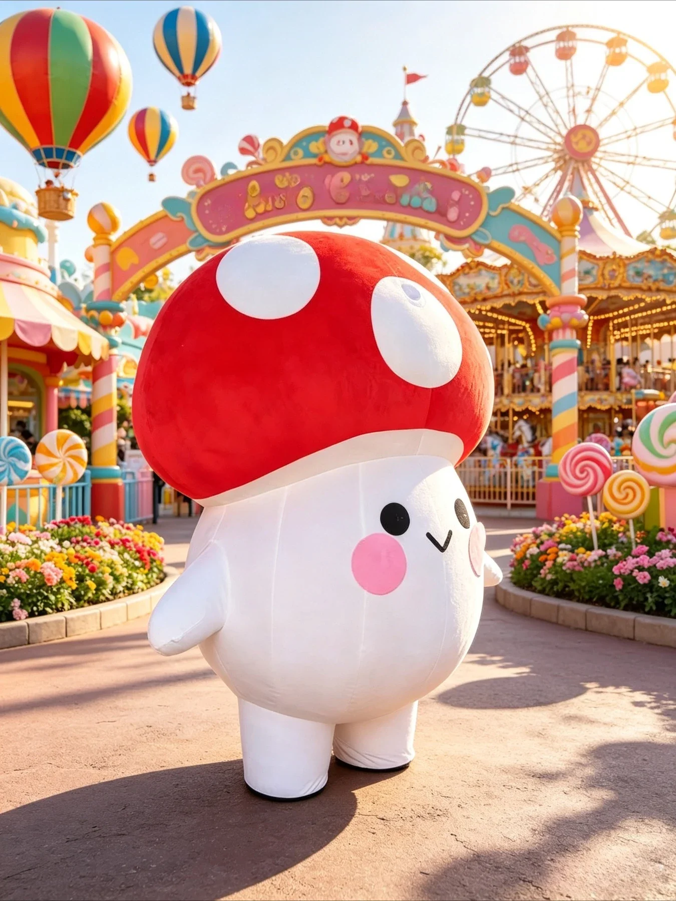 Inflatable Mushroom Mascot Cos - Event & Party Supply 评论和价格