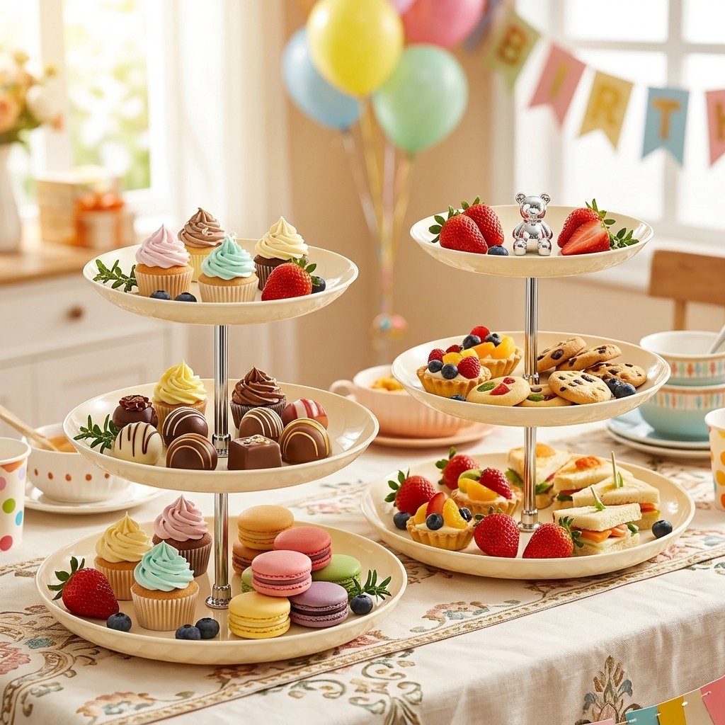 2/3 Tier Plastic Cupcake Stand - Cupcake Stand Tier 评论和价格