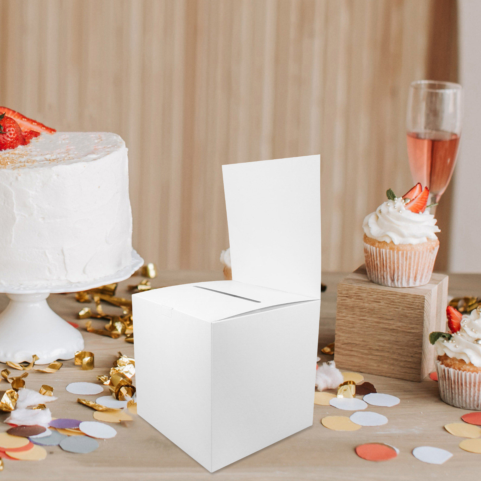 4Pcs Paper Raffle Box Voting B - Event Party Box 评论和价格