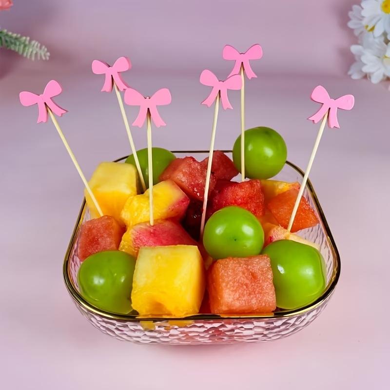 (BF06)100pc Bow Wooden Cocktai - Centerpiece Stick 评论和价格