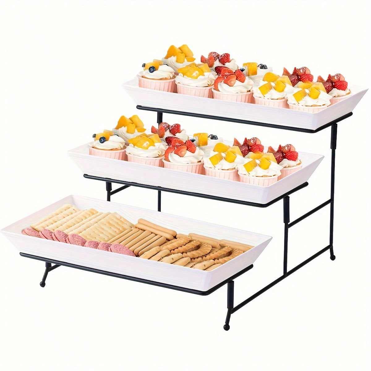 BLAGEPORT 1PCS 3-Tier Dessert  - Cupcake Stand Tier 评论和价格