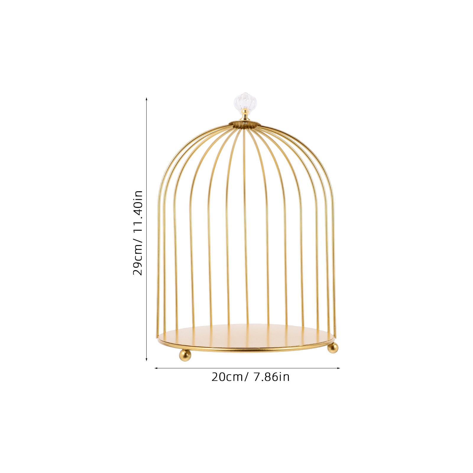 Golden Birdcage Cake Stand Ele - Cupcake Stand Tier 评论和价格
