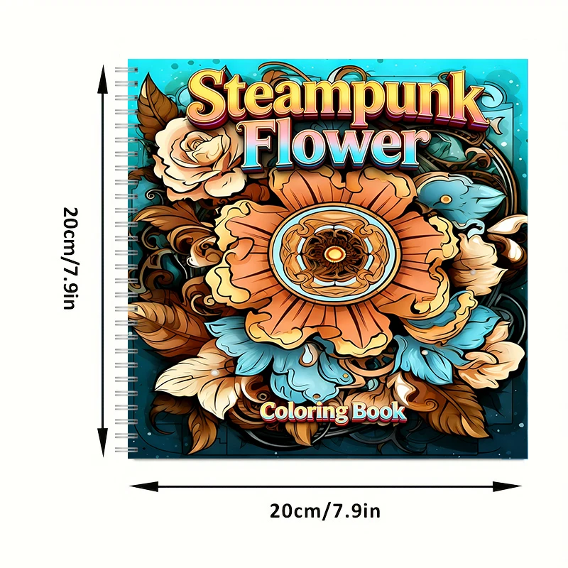 Coloring Book Steampunk Flower - Supply Event 评论和价格